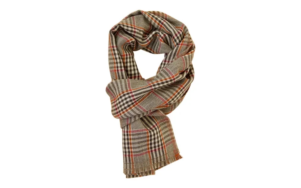 Checkered two-sided scarf in soft wool