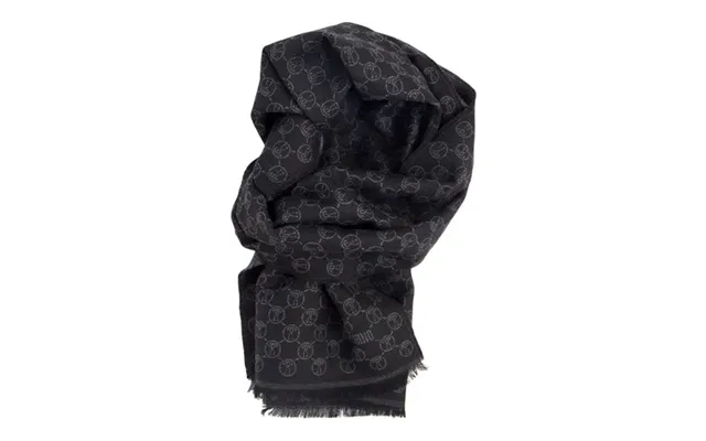 Wool Scarf In Coke Gray Past, The Laws Black Moschino product image