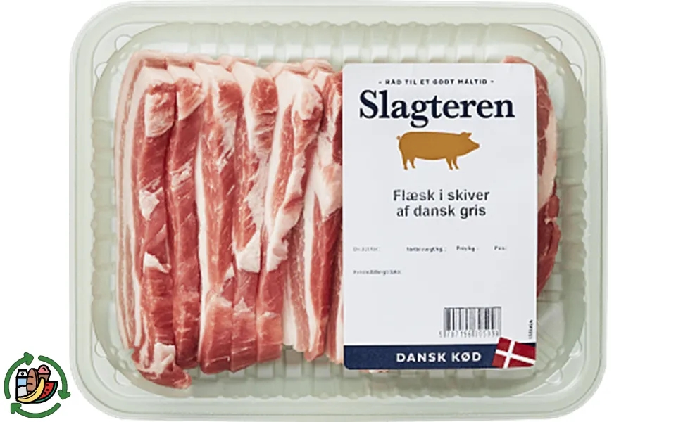 Bacon in slices butcher