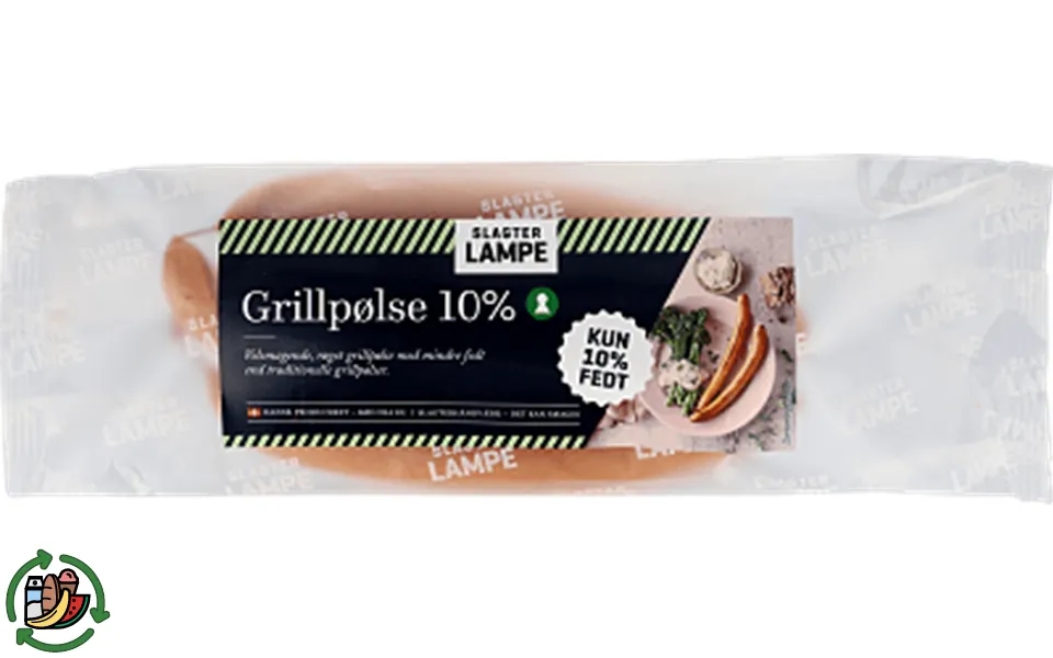 Grillpølse 10% Slagterlampe