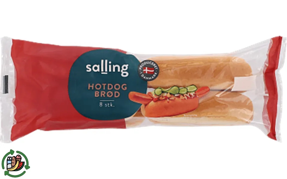 Hot dog bread salling