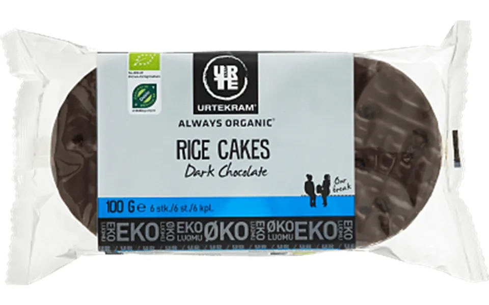 Rice cakes dark choko. Økologisk- 100 gr - herbalism