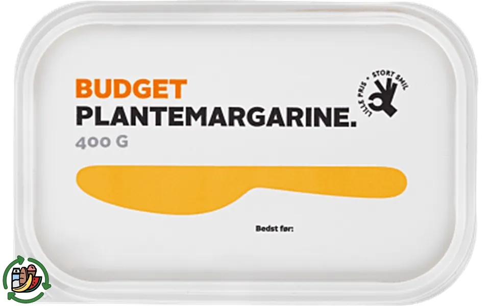 Vegetable margarine budget