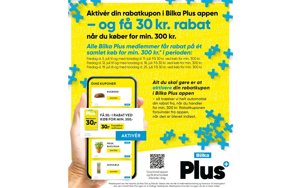 Assets your discount coupon in bilka plus app