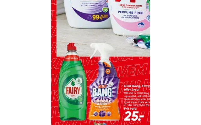 Cillit bang, fairy or lysol product image