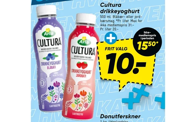 Cultura drinking yoghurt product image