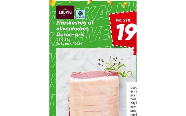 Roast pork of olivenfodret duroc pig product image