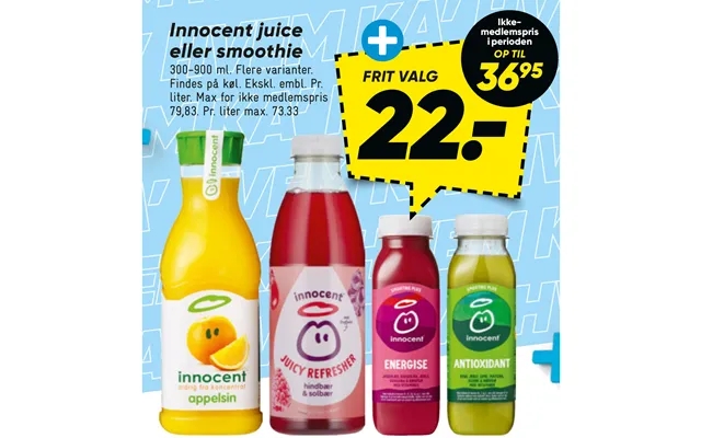 Innocent juice or smoothie product image