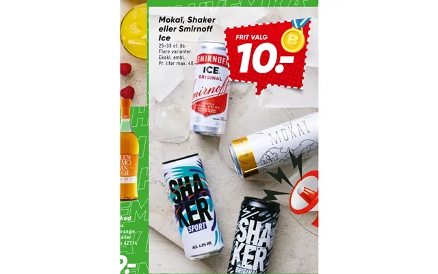 Mokai, shaker or smirnoff ice product image