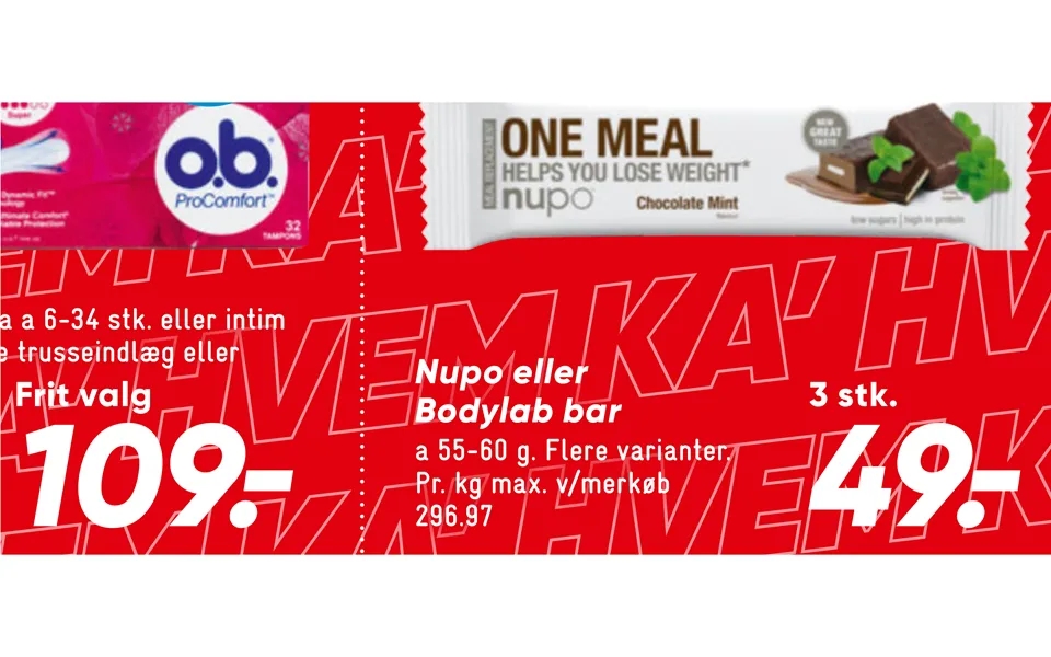 Nupo or bodylab bar