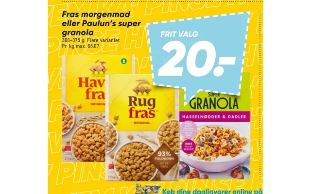 Fras breakfast or paulun’p super granola product image