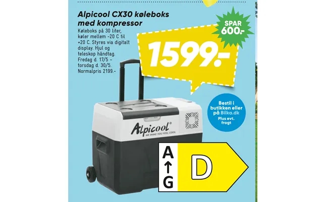 Alpicool Cx30 Køleboks Med Kompressor product image
