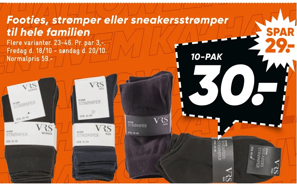 Footies, Strømper Eller Sneakers Strømper Til Hele Familien