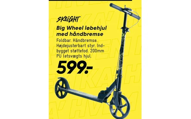 Big wheel scooters with hand brake product image