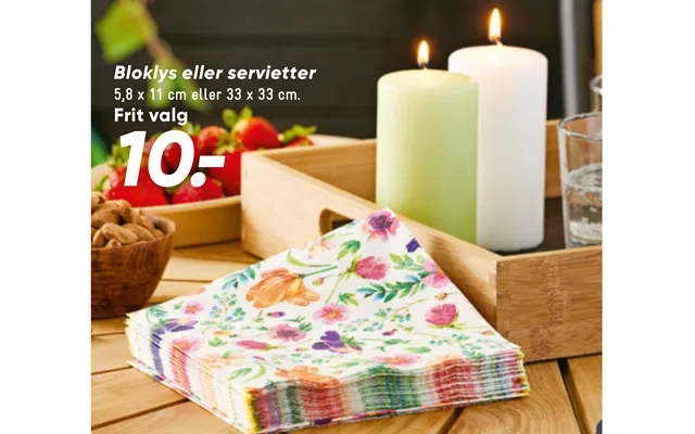 Candles or napkins product image