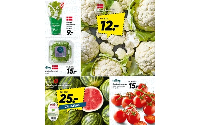 Danish cauliflower organic watermelon product image