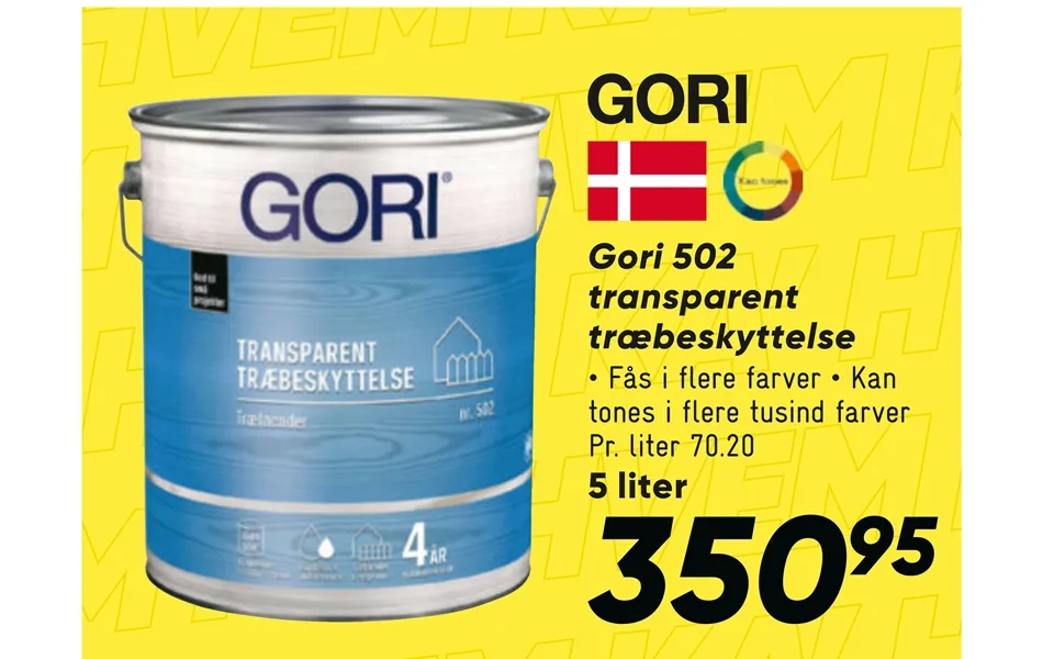 Gori 502 Transparent Træbeskyttelse