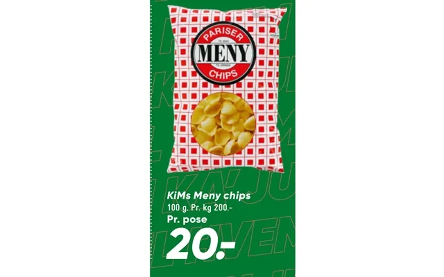 Kims meny potato chips product image