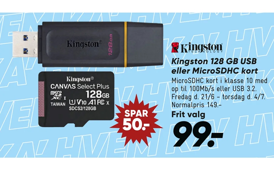Kingston 128 gb usb or microsdhc short