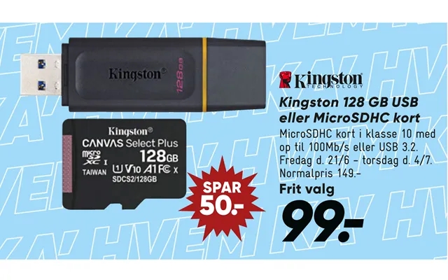 Kingston 128 gb usb or microsdhc short product image