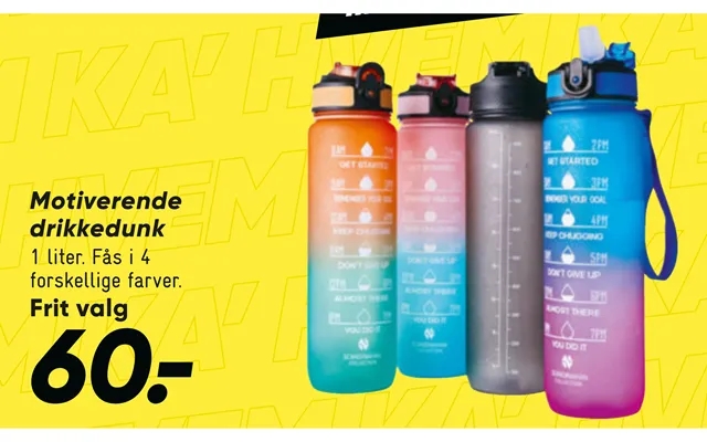 Motivational water bottle product image