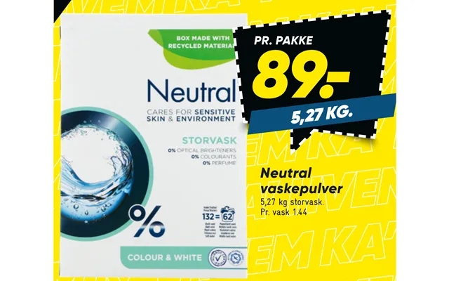 Neutral washing powder product image