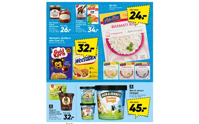 Rice fix weetabix, nugget or oreo o s legs & jerry s isbæger product image