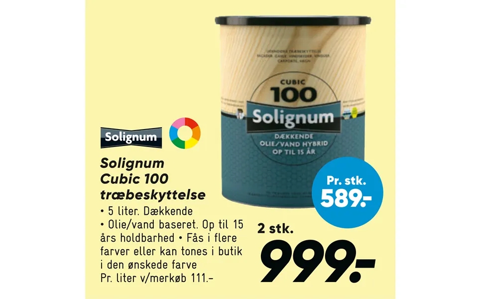Solignum Cubic 100 Træbeskyttelse