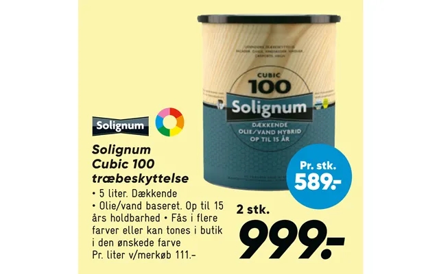 Solignum cubic 100 wood product image