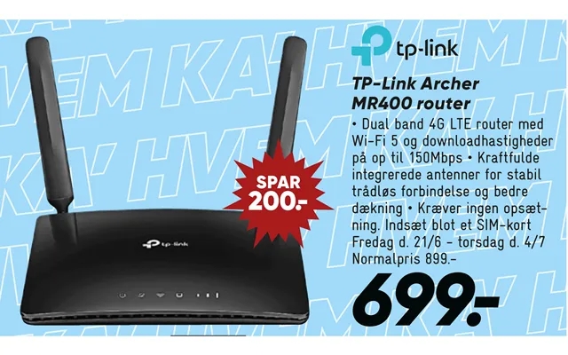 Tp-link archer mr400 router product image
