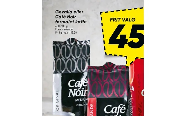 Gevalia Eller Café Noir Formalet Kaffe product image