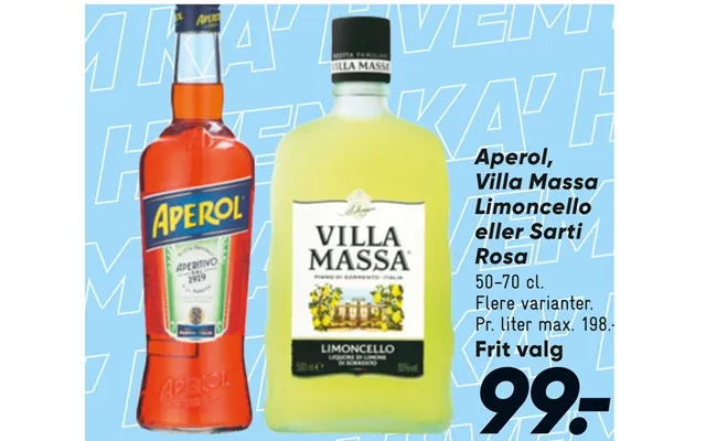 Aperol, villa massa limoncello or sarti pink product image