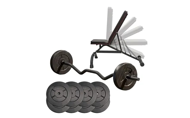 Iron gym 63 kg styrkesæt included bench product image