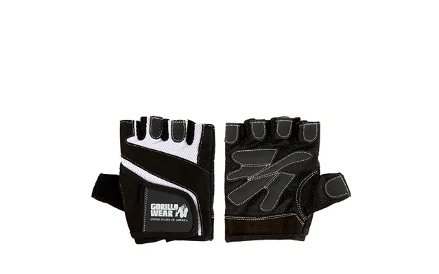 Women p fitness gloves - black white product image