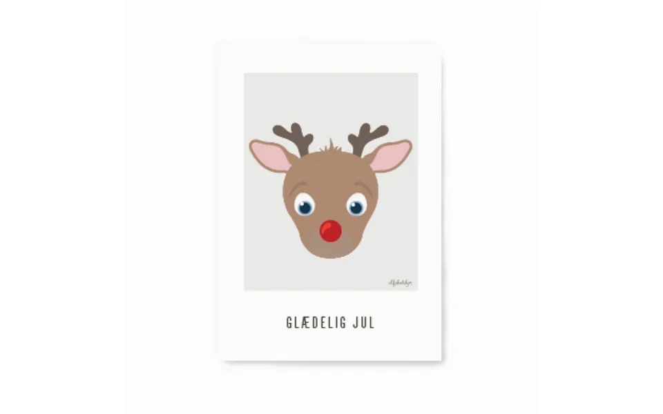 Alfabetdyr reindeer - maxicards