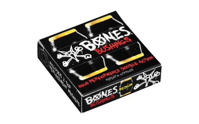 Bones Bushing Hardcore Medium Black Yellow Pack 91a Str. One Size product image