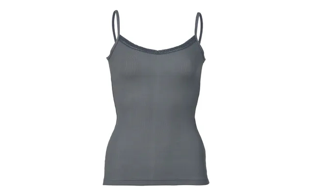 Angel cotton top with v-neck past, the laws lace in graphite product image