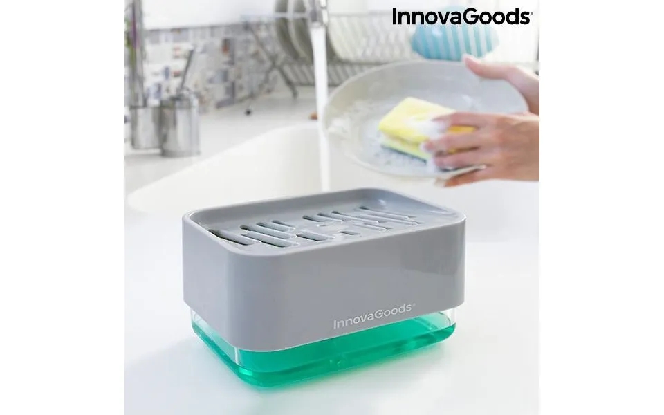 2-I-1 soap dispenser to washbasin pushoap innovagoods