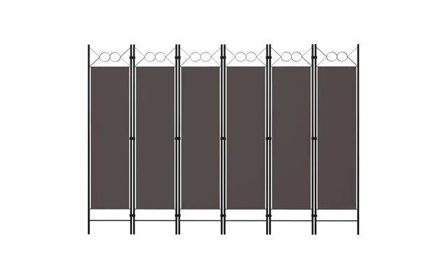 6-Panels room divider 240 x 180 cm anthracite product image