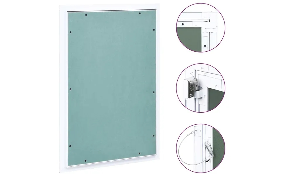 Adgangspanel with aluminum frame past, the laws plasterboard 300x600 mm