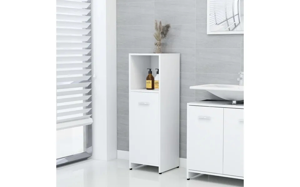 Bathroom cabinet 30x30x95 cm designed wood white