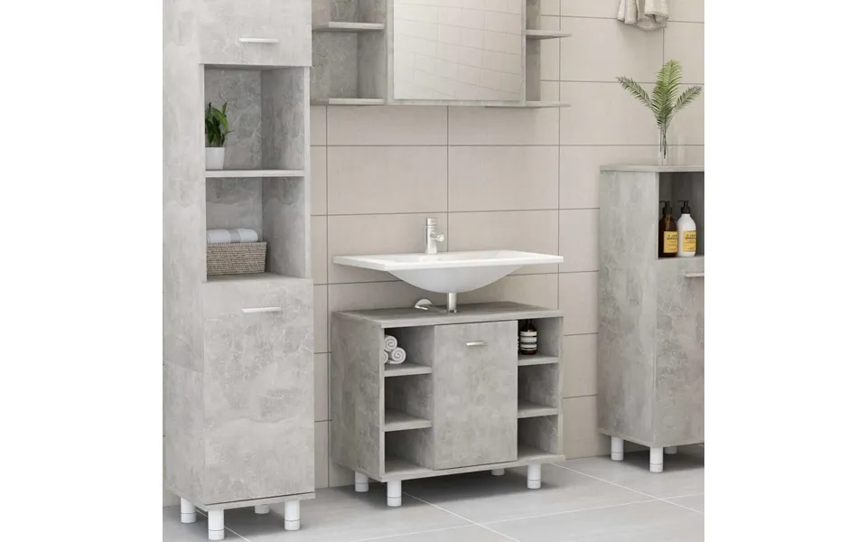 Bathroom cabinet 60x32x53,5 cm particleboard concrete gray