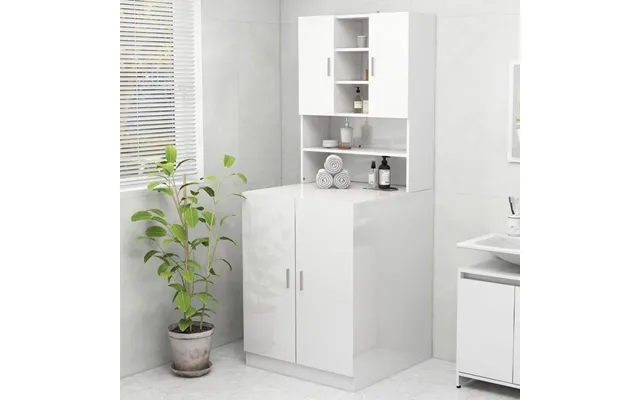 Badeværelsesskab 70,5x25,5x90 Cm Hvid Højglans product image