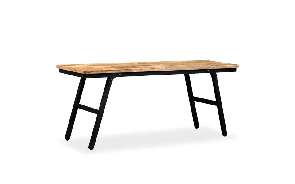 Bench in recycled teak past, the laws steel 110 x 35 x 45 cm