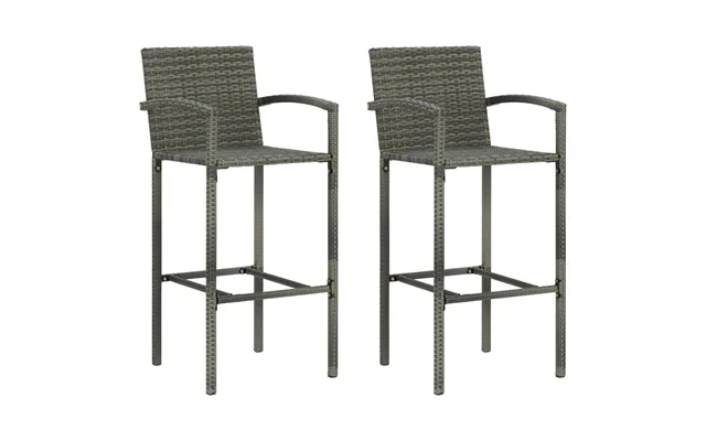 Bar stools 2 paragraph. Poly gray product image