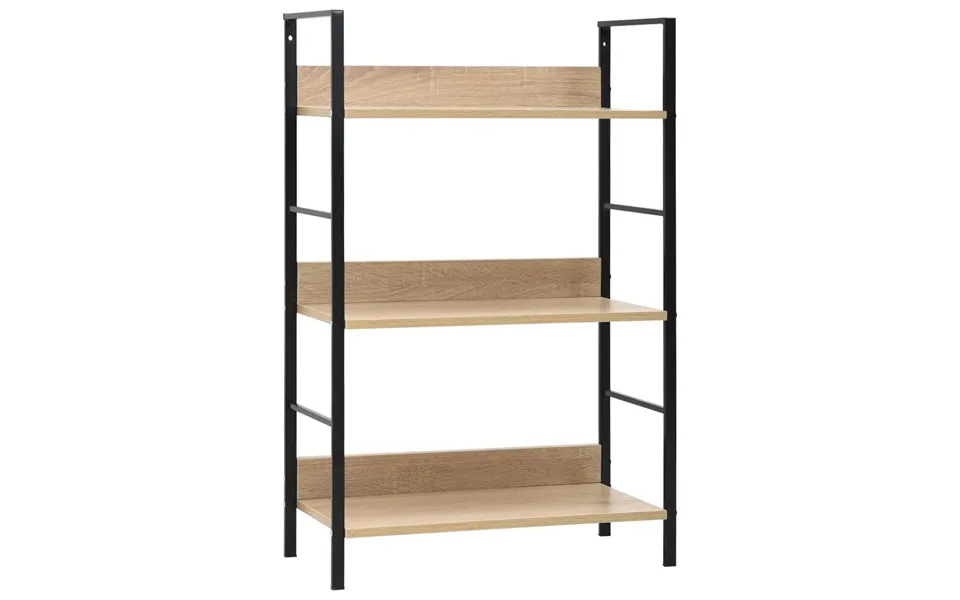 Bookshelf with 3 shelves 60x27,6x90,5 cm designed wood oak