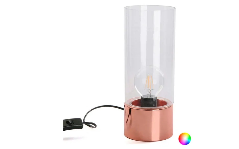 Table lamp crystal 12 x 31,5 x 12 cm copper