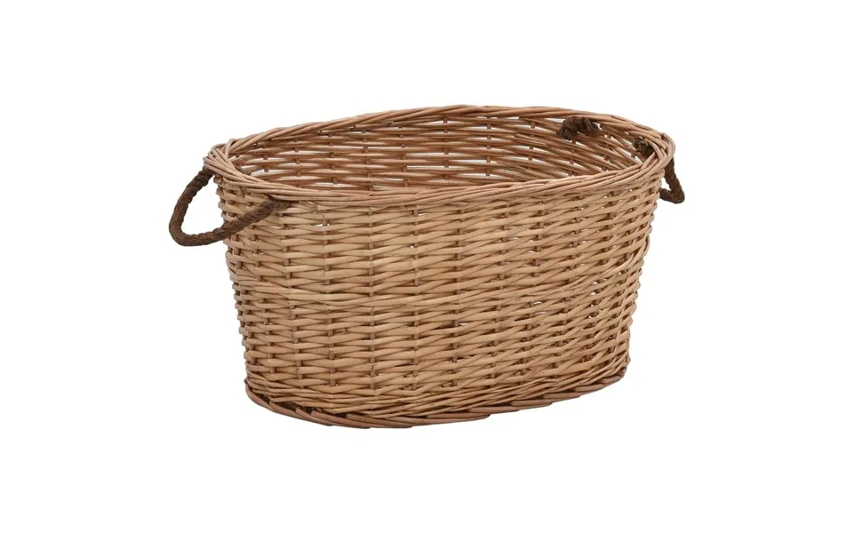 Firewood basket with handle 58 x 42 x 29 cm naturpil