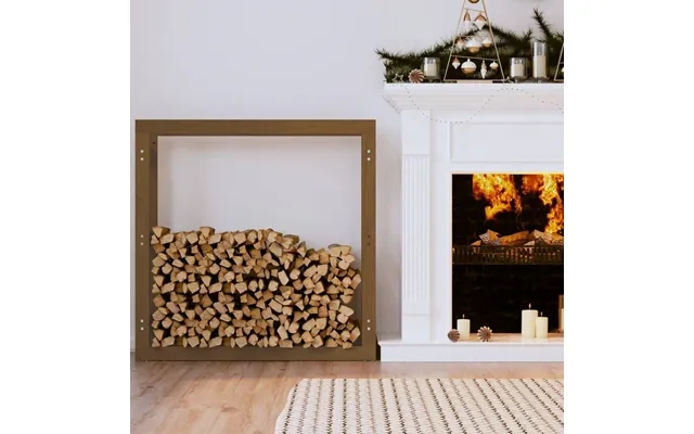 Firewood rack 100x25x100 cm massively pine tan product image