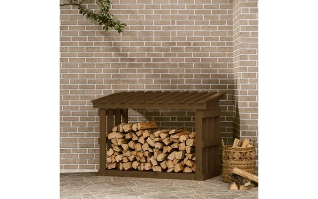 Firewood rack 108x64,5x77 cm massively pine tan product image